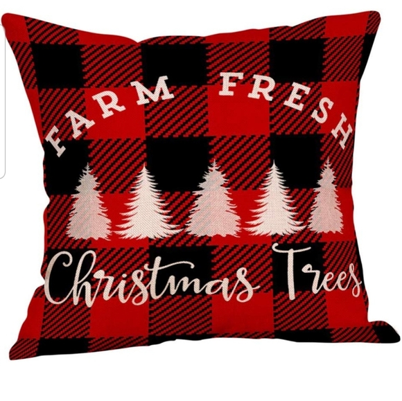 Other - Decorative Farm Fresh Christmas Trees Pillow NWT